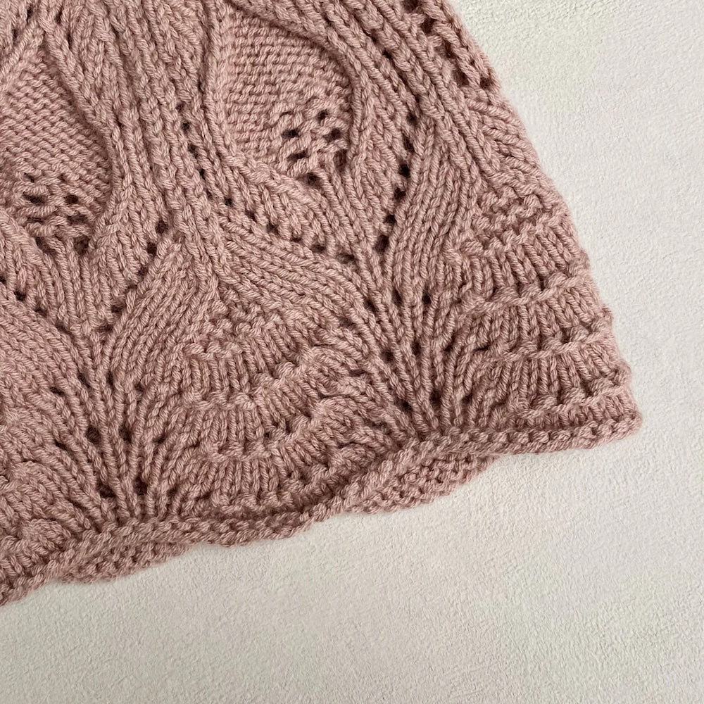Knitting for Olive Lace Beanie mit Merino 6