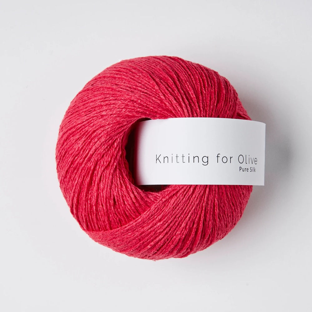 Knitting for Olive Pure Silk Farbe pink daisies