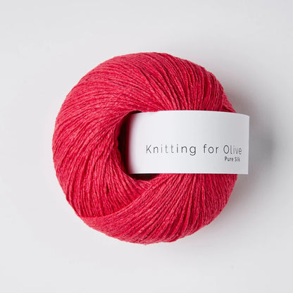 Knitting for Olive Pure Silk Farbe pink daisies