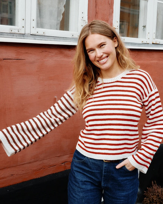Samsø Pullover | maritime Streifen aus Merino von Knitting for Olive
