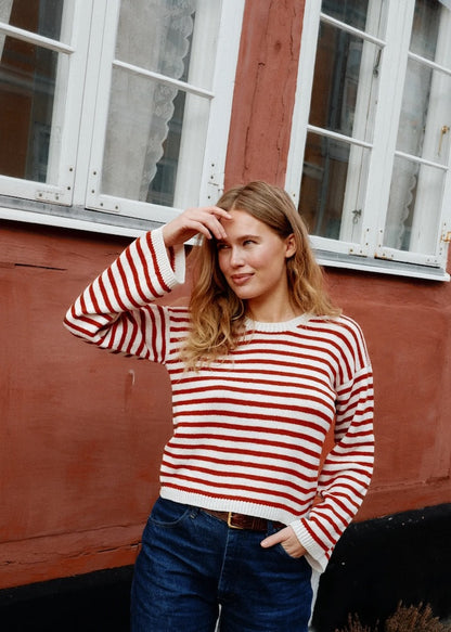 Samsø Pullover | maritime Streifen aus Merino von Knitting for Olive