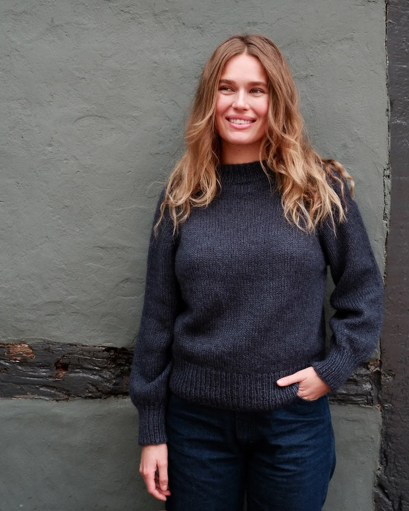 Simple and Simple Sweater von Knitting for Olive mit Merino und Soft Silk Mohair dreifädig 1