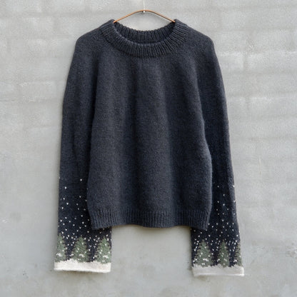 Snow Sweater | traumhafte Winterlandschaft aus Merino und Soft Silk Mohair von Knitting for Olive