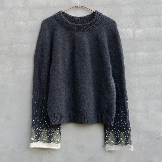 Snow Sweater | traumhafte Winterlandschaft aus Merino und Soft Silk Mohair von Knitting for Olive