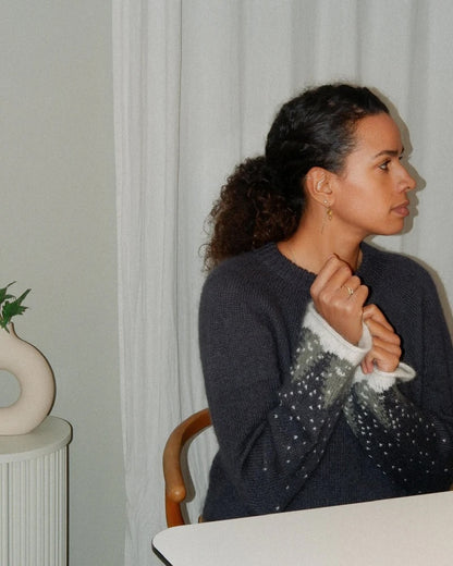 Snow Sweater | traumhafte Winterlandschaft aus Merino und Soft Silk Mohair von Knitting for Olive