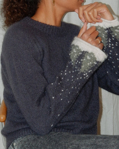 Snow Sweater | traumhafte Winterlandschaft aus Merino und Soft Silk Mohair von Knitting for Olive