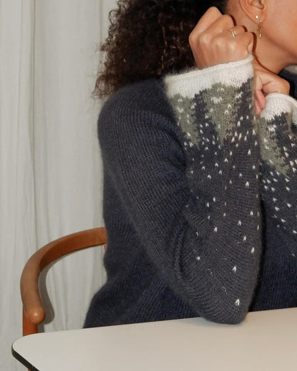 Snow Sweater | traumhafte Winterlandschaft aus Merino und Soft Silk Mohair von Knitting for Olive