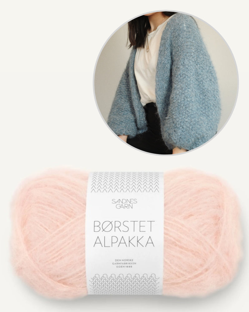 Kobe Cardigan von Novemberknits mit Borstet Alpakka von Sandnes Garn 14