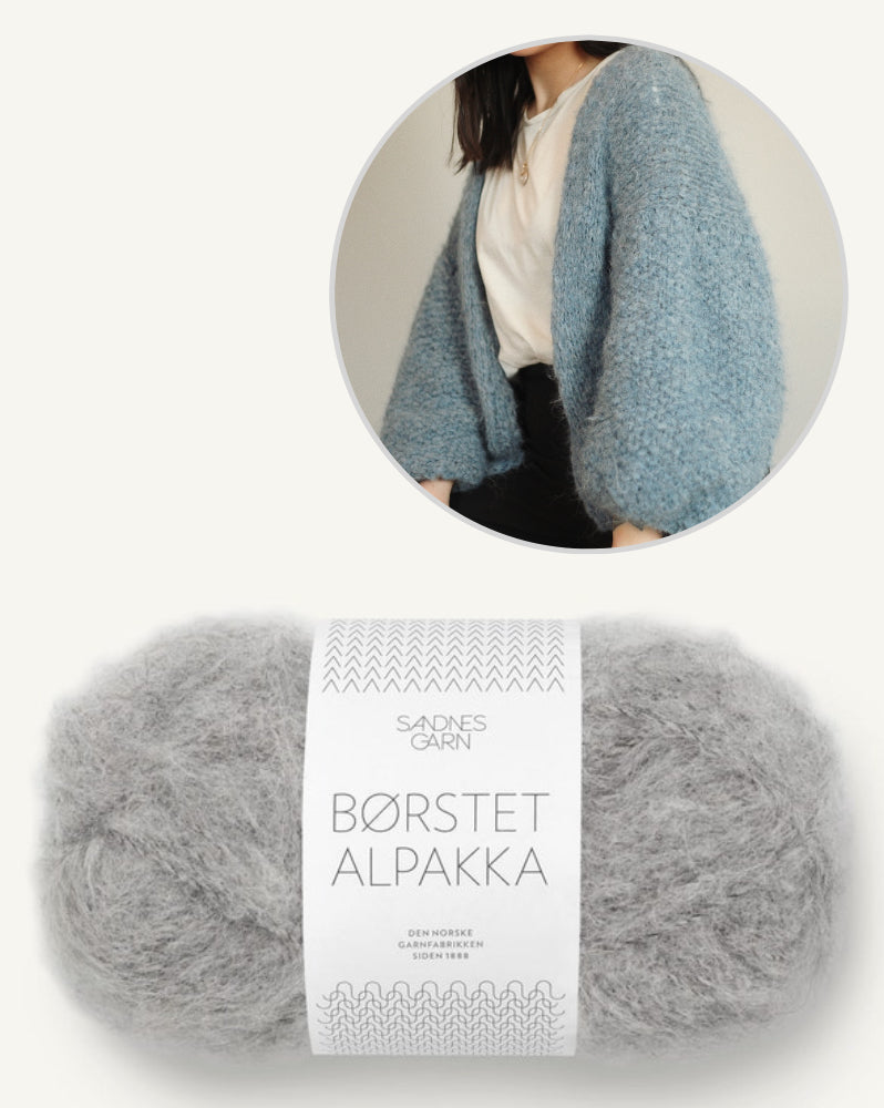 Kobe Cardigan von Novemberknits mit Borstet Alpakka von Sandnes Garn 10