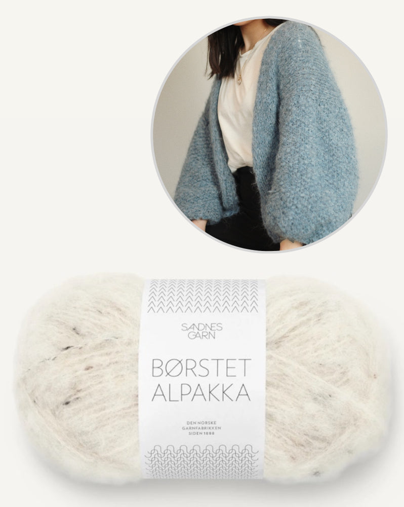 Kobe Cardigan von Novemberknits mit Borstet Alpakka von Sandnes Garn 12