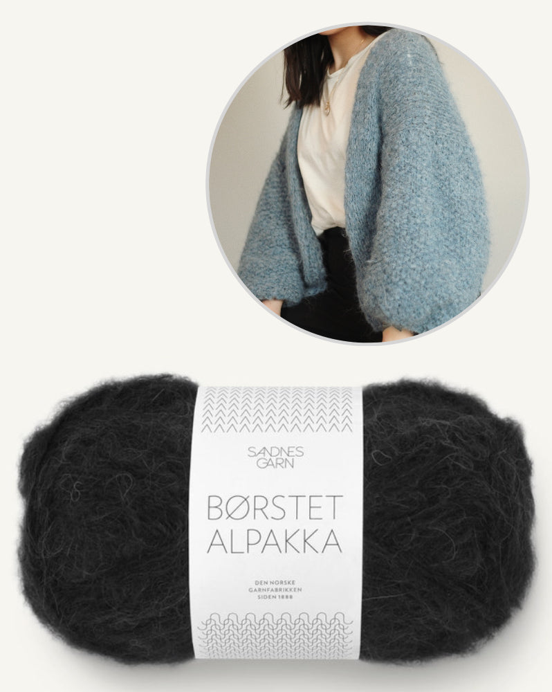 Kobe Cardigan von Novemberknits mit Borstet Alpakka von Sandnes Garn 11