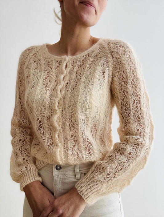 Gerardina Cardigan | zartes Muster aus Mohair Bliss von Pascuali