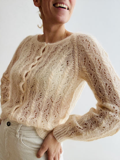 Gerardina Cardigan | zartes Muster aus Mohair Bliss von Pascuali