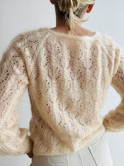 Gerardina Cardigan | zartes Muster aus Mohair Bliss von Pascuali