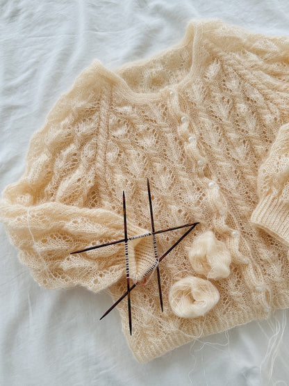 Gerardina Cardigan | zartes Muster aus Mohair Bliss von Pascuali
