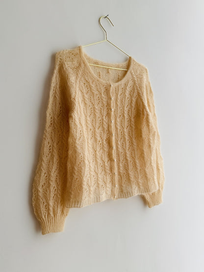 Gerardina Cardigan | zartes Muster aus Mohair Bliss von Pascuali