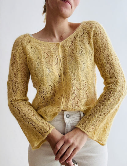 Gerardina Cardigan | zartes Muster aus Mohair Bliss von Pascuali