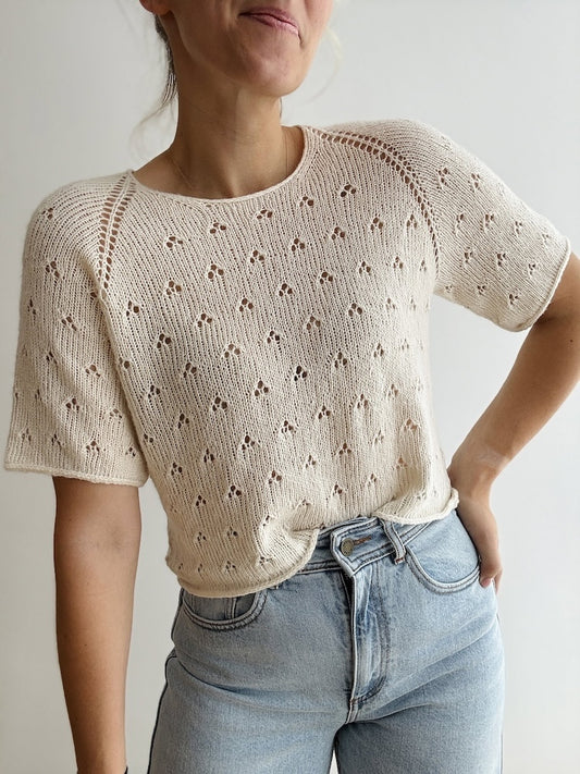 Lillie Tee | zartes Lochmuster aus Suave von Pascuali