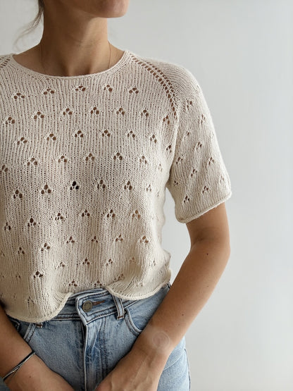 Lillie Tee | zartes Lochmuster aus Suave von Pascuali