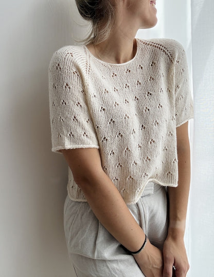 Lillie Tee | zartes Lochmuster aus Suave von Pascuali