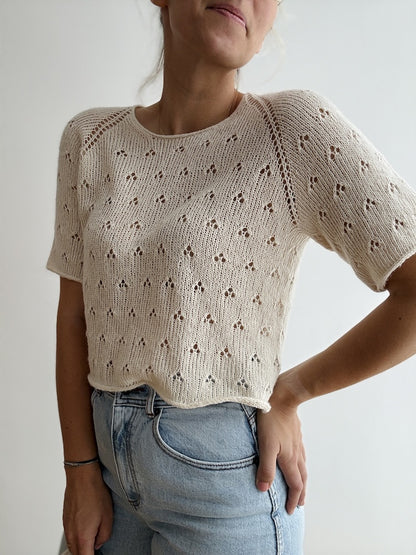 Lillie Tee | zartes Lochmuster aus Suave von Pascuali