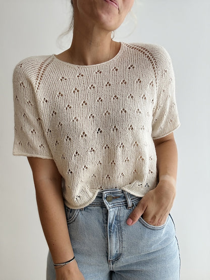 Lillie Tee | zartes Lochmuster aus Suave von Pascuali