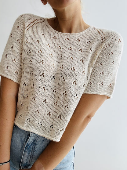 Lillie Tee | zartes Lochmuster aus Suave von Pascuali