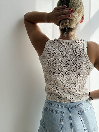 Rodolphe Top Silk Edition | atemberaubendes Lacemuster aus Pure Silk von Knitting for Olive