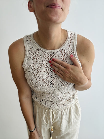 Rodolphe Top Silk Edition | atemberaubendes Lacemuster aus Pure Silk von Knitting for Olive
