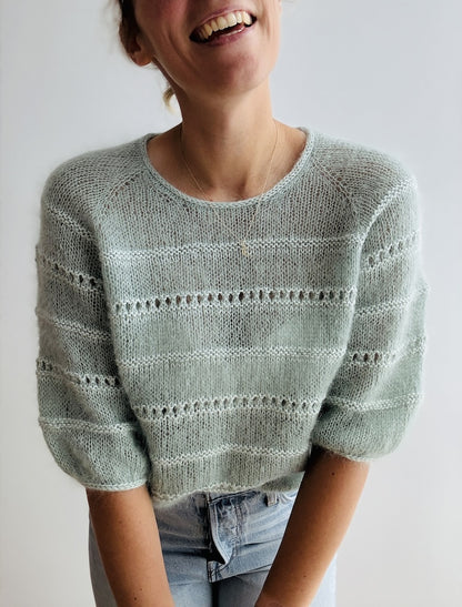 Roni Blouse | zarte Streifen aus Edith und Helene von Novita