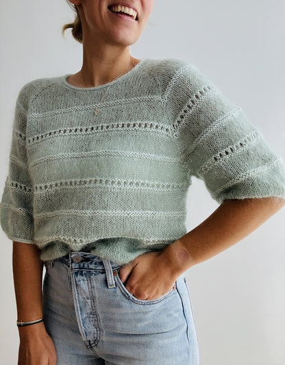 Roni Blouse | zarte Streifen aus Edith und Helene von Novita