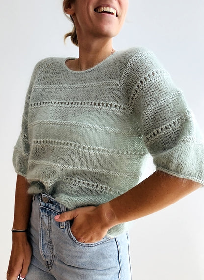 Roni Blouse | zarte Streifen aus Edith und Helene von Novita