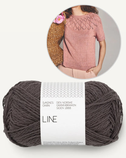 Kongle Shirt | luftiges Lochmuster aus Line von Sandnes Garn