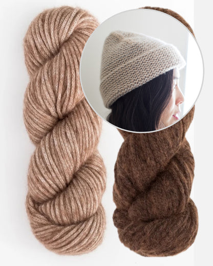 Skov | extra mjuk mössa i Woolfolks luftgarn