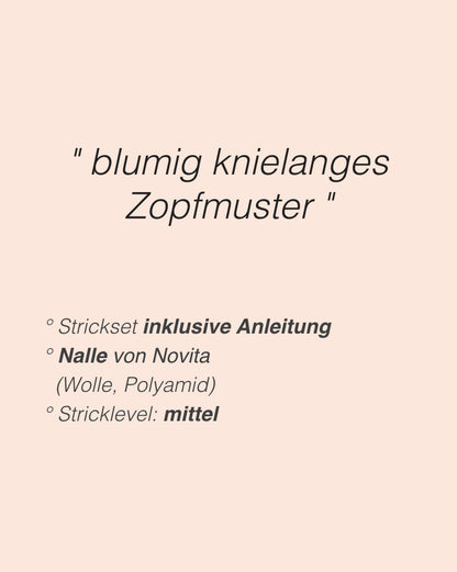 Kukkapolku Socks | Zopfmuster mit Gratisanleitung aus Nalle von Novita