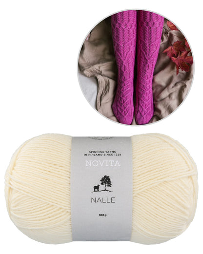 Kukkapolku Socks | Zopfmuster mit Gratisanleitung aus Nalle von Novita