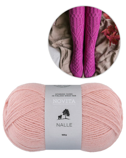 Kukkapolku Socks | Zopfmuster mit Gratisanleitung aus Nalle von Novita