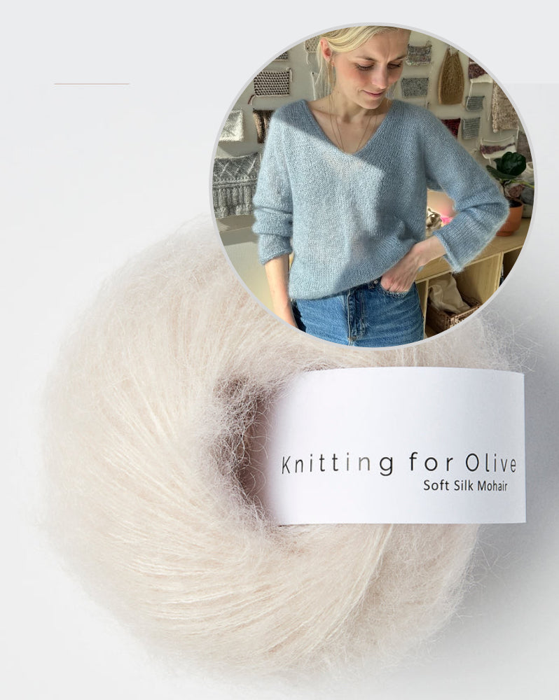 PetiteKnit Kumulus Bluse mit Soft Silk Mohair von Knitting for Olive 16