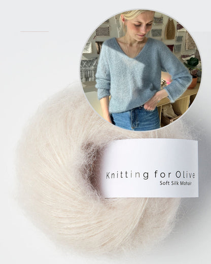PetiteKnit Kumulus Bluse mit Soft Silk Mohair von Knitting for Olive 16