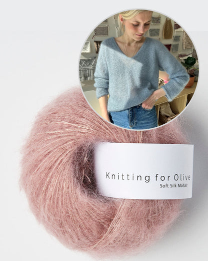 PetiteKnit Kumulus Bluse mit Soft Silk Mohair von Knitting for Olive 11