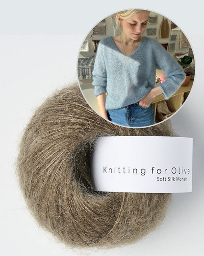 PetiteKnit Kumulus Bluse mit Soft Silk Mohair von Knitting for Olive 13