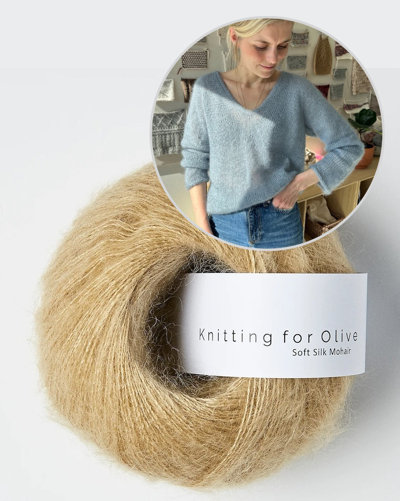 PetiteKnit Kumulus Bluse mit Soft Silk Mohair von Knitting for Olive 15