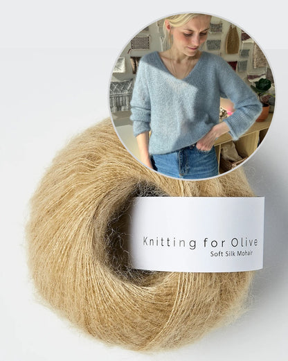 PetiteKnit Kumulus Bluse mit Soft Silk Mohair von Knitting for Olive 15