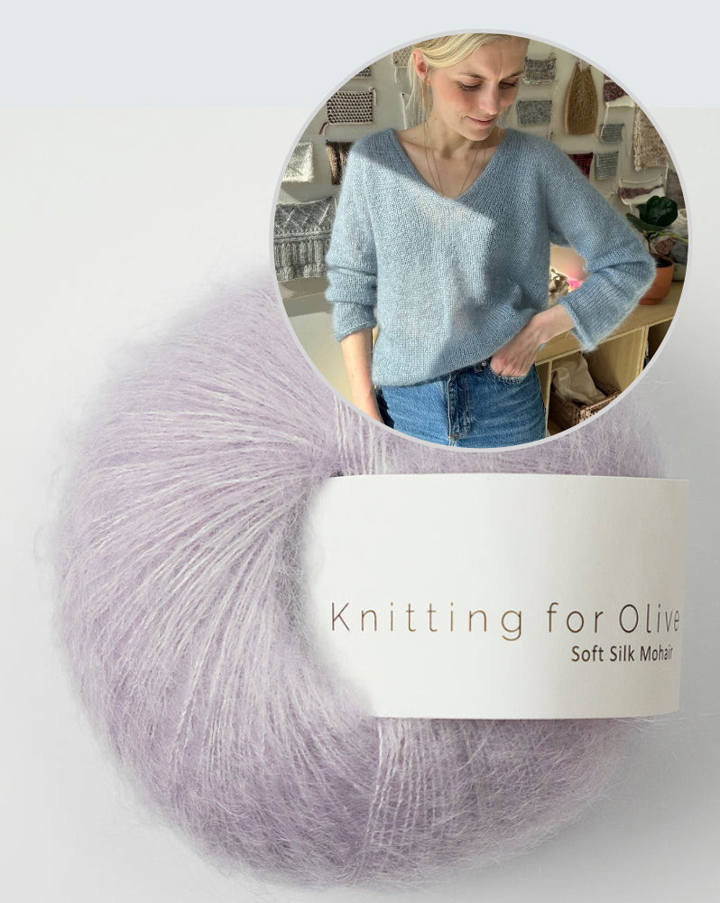 PetiteKnit Kumulus Bluse mit Soft Silk Mohair von Knitting for Olive 10