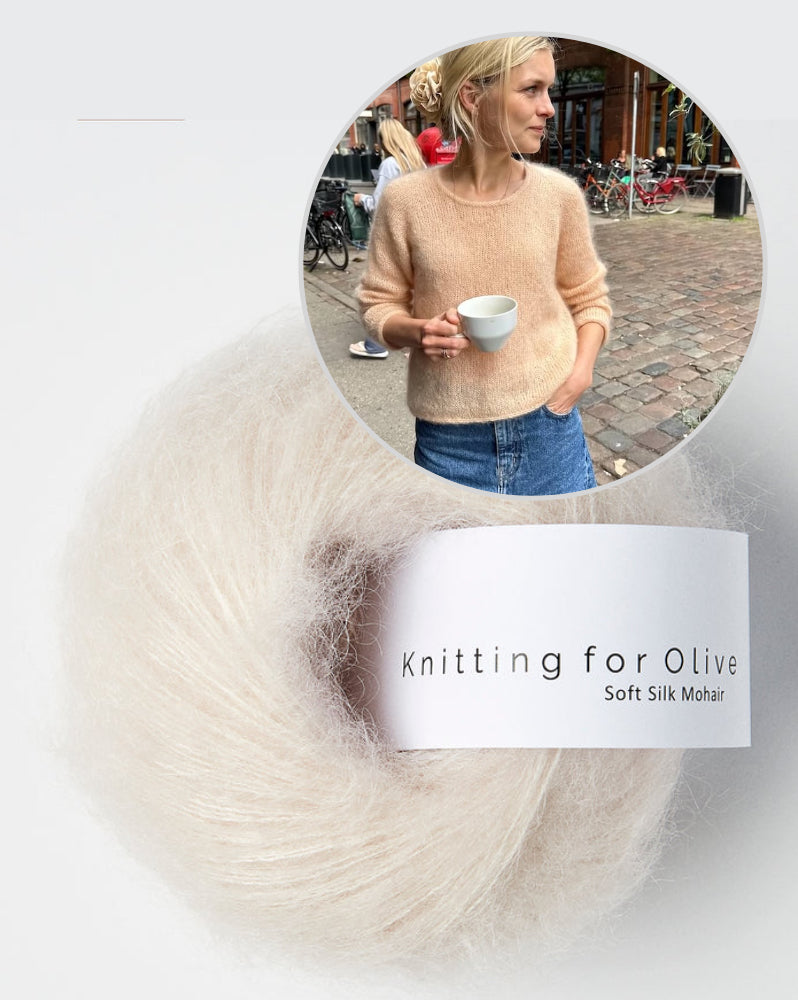 PetiteKnit Kumulus Bluse O-Neck mit Soft Silk Mohair von Knitting for Olive 17
