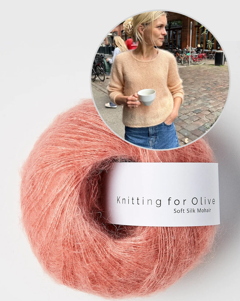 PetiteKnit Kumulus Bluse O-Neck mit Soft Silk Mohair von Knitting for Olive 20