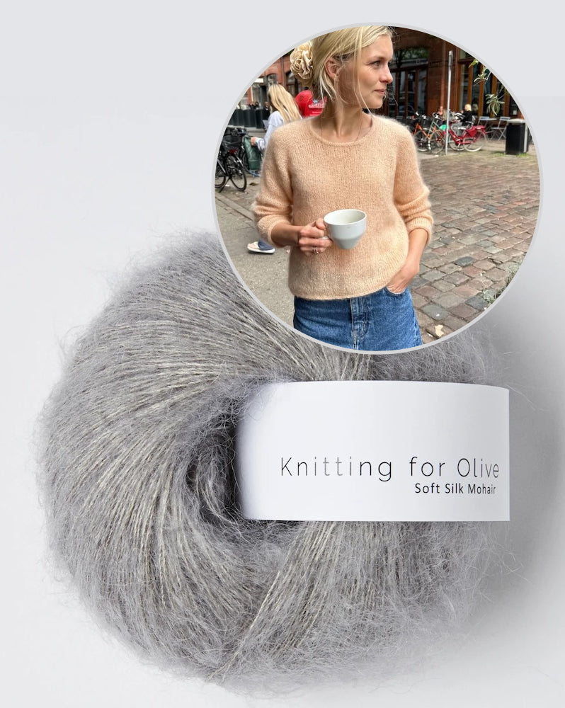 PetiteKnit Kumulus Bluse O-Neck mit Soft Silk Mohair von Knitting for Olive 19