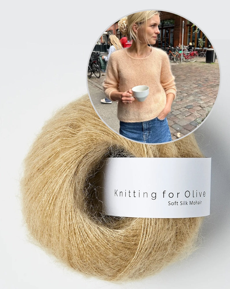 PetiteKnit Kumulus Bluse O-Neck mit Soft Silk Mohair von Knitting for Olive 16