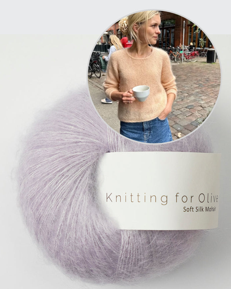 PetiteKnit Kumulus Bluse O-Neck mit Soft Silk Mohair von Knitting for Olive 18