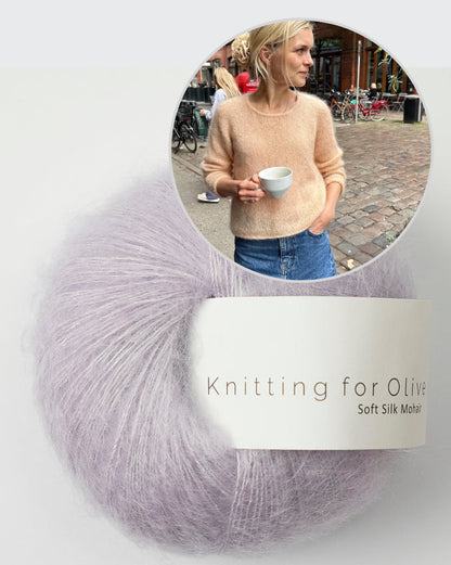 PetiteKnit Kumulus Bluse O-Neck mit Soft Silk Mohair von Knitting for Olive 18